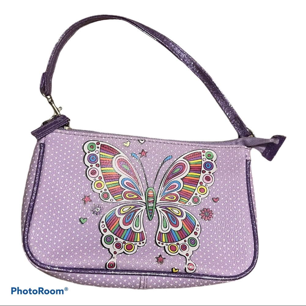 Girls small butterfly purse